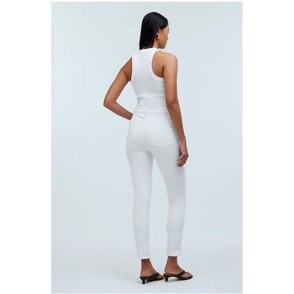 NWT Madewell Womens Stovepipe Jeans Purest White Size 27 - Picture 3 of 16